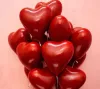10-inch heart-shaped double-layer pomegranate red latex balloon wedding room party decoration and arrangement network Gemstone red double-layer balloon details Picture